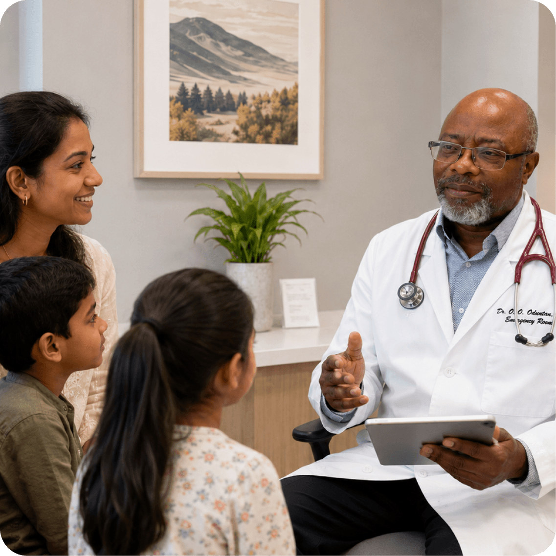 Family healthcare consultation